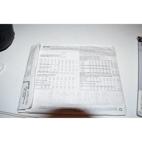 McCalls E5 Sewing Pattern Misses Dress Sizes 14 16 18 20 22 w Instructions uncut - Picture 2 of 2